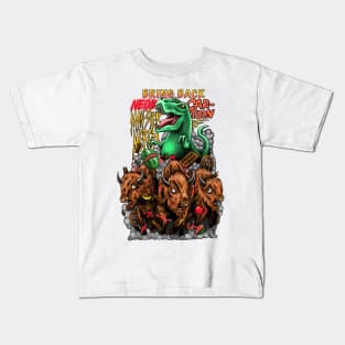 Bring Back Neon Cartoon Monster Merch Kids T-Shirt